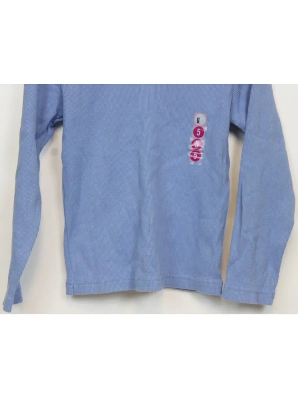 2003 Gymboree Flower Blossom Periwinkle Turtleneck Shirt Tee sz 5 Ribbed sz 5